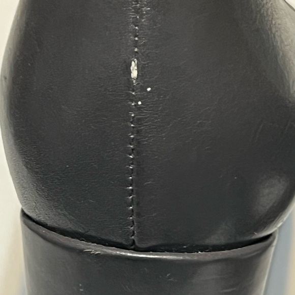 ANTEPRIMA Milano Leather Loafer Pump Grey 3”Block Heel Business Women EU36/US5.5 - Picture 9 of 11